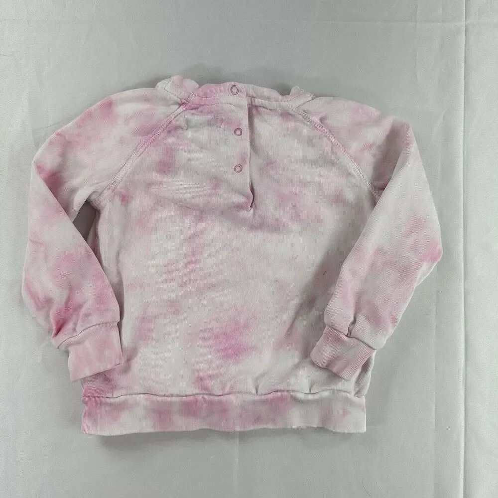 Polo Ralph Lauren Tie Dye Pink Sweatshirt Toddler Size 24M Pullover Crewneck